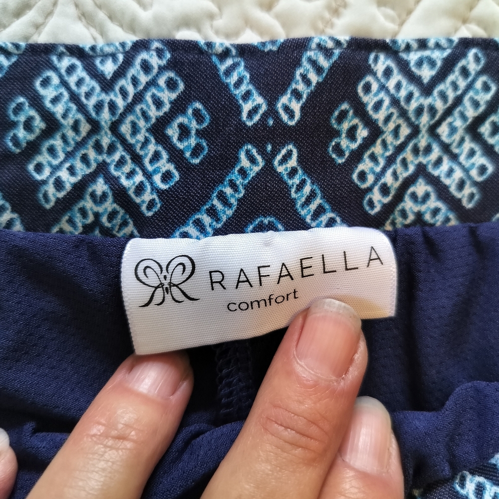 2/$30 Rafaella Comfort Blue Print Tennis Skort‎ Women Sz L Tennis Golf Prep - Picture 3 of 12